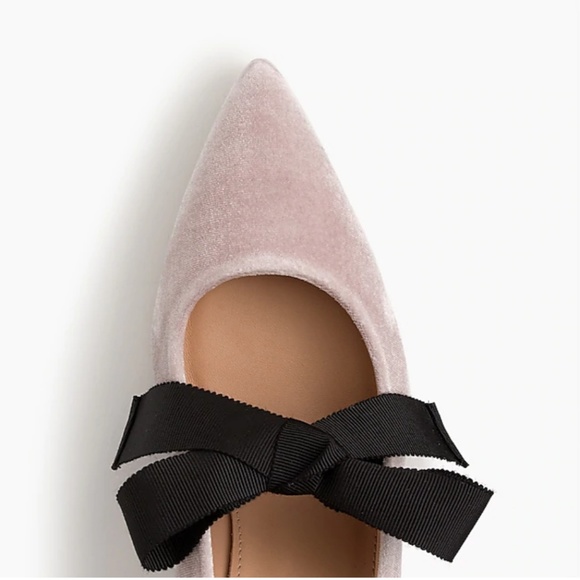 J.Crew Avery velvet pumps with bow-H1859-VINTAGE Q - Picture 2 of 4
